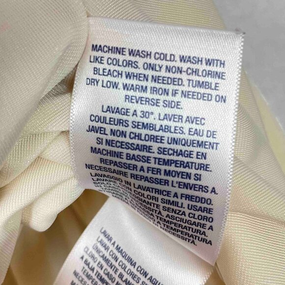 Ralph Lauren Short Sleeve Cream Velvet Dress Girls Size 24 Months - Picture 6 of 9